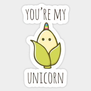 You're My Unicorn Sticker